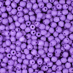 Broušené korálky 3mm Lavender - 60 ks