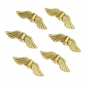 Andělská křídla 21x6,5x2,5mm zlatá č.8 - 20 ks