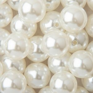 Plastové korálky imitace perel 18mm - 10 ks