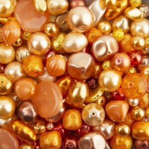 Estrela Směs voskových perel oranžová - 75 g