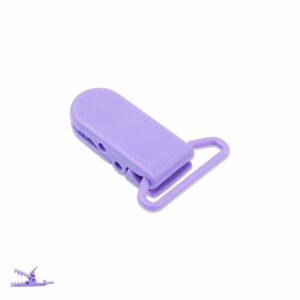 Plastový klip na dudlík 37x16x9mm Lavender Violet - 1 ks