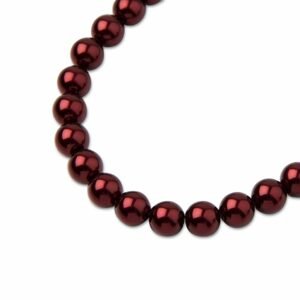 PRECIOSA a.s. Preciosa kulatá perla MAXIMA 4mm Pearl Effect Bordeaux - 30 ks