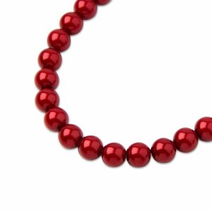 PRECIOSA a.s. Preciosa kulatá perla MAXIMA 4mm Pearl Effect Red - 30 ks