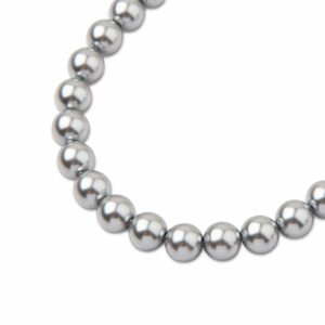 PRECIOSA a.s. Preciosa kulatá perla MAXIMA 4mm Pearl Effect Light Grey - 30 ks