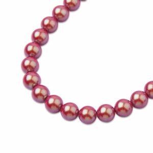 PRECIOSA a.s. Preciosa kulatá perla MAXIMA 4mm Pearlescent Red - 30 ks