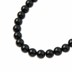 PRECIOSA a.s. Preciosa kulatá perla MAXIMA 4mm Crystal Magic Black - 30 ks