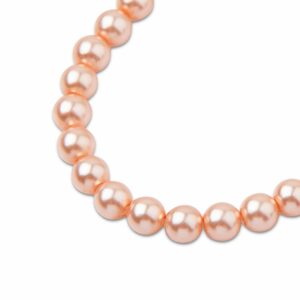 PRECIOSA a.s. Preciosa kulatá perla MAXIMA 6mm Pearl Effect Peach - 20 ks