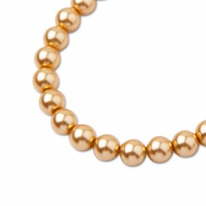 PRECIOSA a.s. Preciosa kulatá perla MAXIMA 6mm Pearl Effect Gold - 20 ks