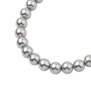 PRECIOSA a.s. Preciosa kulatá perla MAXIMA 6mm Pearl Effect Light Grey - 20 ks