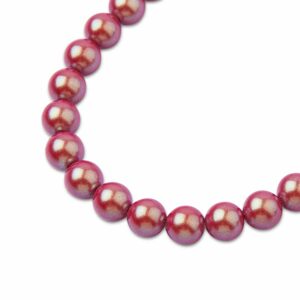 PRECIOSA a.s. Preciosa kulatá perla MAXIMA 6mm Pearlescent Red - 20 ks