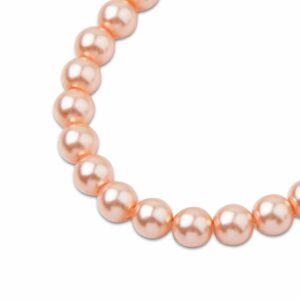 PRECIOSA a.s. Preciosa kulatá perla MAXIMA 8mm Pearl Effect Peach - 15 ks