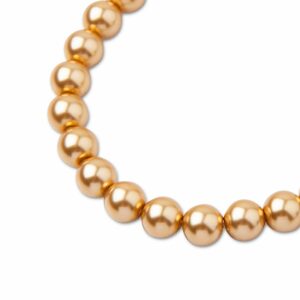 PRECIOSA a.s. Preciosa kulatá perla MAXIMA 8mm Pearl Effect Gold - 15 ks