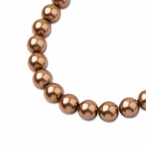PRECIOSA a.s. Preciosa kulatá perla MAXIMA 8mm Pearl Effect Bronze - 15 ks