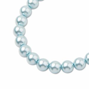 PRECIOSA a.s. Preciosa kulatá perla MAXIMA 8mm Pearl Effect Light Blue - 15 ks