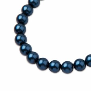 Preciosa kulatá perla MAXIMA 8mm Pearl Effect Blue - 15 ks