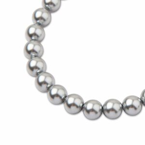 PRECIOSA a.s. Preciosa kulatá perla MAXIMA 8mm Pearl Effect Light Grey - 15 ks