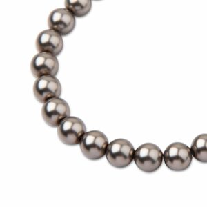 PRECIOSA a.s. Preciosa kulatá perla MAXIMA 8mm Pearl Effect Dark Grey - 15 ks