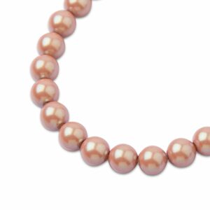 Preciosa kulatá perla MAXIMA 8mm Pearlescent Pink - 15 ks