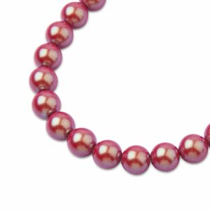 PRECIOSA a.s. Preciosa kulatá perla MAXIMA 8mm Pearlescent Red - 15 ks