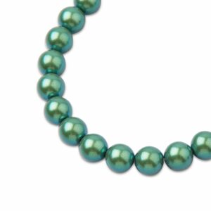 PRECIOSA a.s. Preciosa kulatá perla MAXIMA 8mm Pearlescent Green - 15 ks