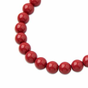 PRECIOSA a.s. Preciosa kulatá perla MAXIMA 8mm Crystal Cranberry - 15 ks