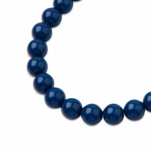 PRECIOSA a.s. Preciosa kulatá perla MAXIMA 8mm Crystal Navy Blue - 15 ks