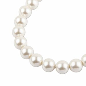 PRECIOSA a.s. Preciosa kulatá perla MAXIMA 10mm Pearl Effect White - 12 ks
