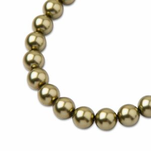 PRECIOSA a.s. Preciosa kulatá perla MAXIMA 10mm Pearl Effect Light Green - 12 ks