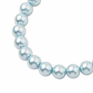 PRECIOSA a.s. Preciosa kulatá perla MAXIMA 10mm Pearl Effect Light Blue - 12 ks
