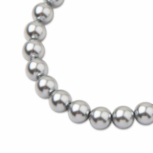 PRECIOSA a.s. Preciosa kulatá perla MAXIMA 10mm Pearl Effect Light Grey - 12 ks