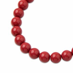PRECIOSA a.s. Preciosa kulatá perla MAXIMA 10mm Crystal Cranberry - 12 ks
