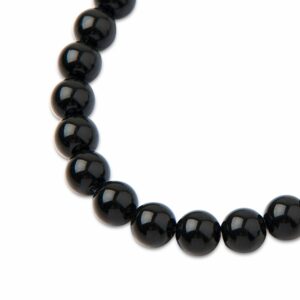 PRECIOSA a.s. Preciosa kulatá perla MAXIMA 10mm Crystal Magic Black - 12 ks