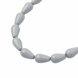 PRECIOSA a.s. Preciosa perla hruška 10x6mm Crystal Ceramic Grey - 12 ks