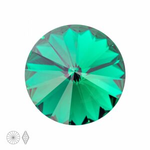 PRECIOSA a.s. Preciosa MC Rivoli MAXIMA SS47 Emerald - 2 ks