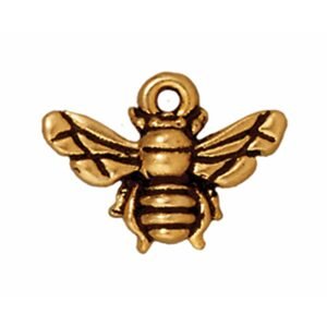 TierraCast přívěsek Honeybee starozlatý - 1 ks