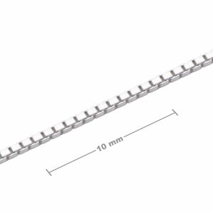 Stříbrný řetízek v metráži 0,8mm č.422 - 100 cm