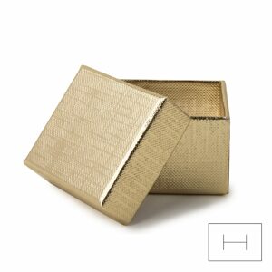 Dárková krabička na šperk zlatá 50x45x35mm - 10 ks