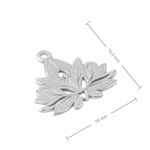 Stříbrný přívěsek lotus č.864 - 5 ks - 5 ks