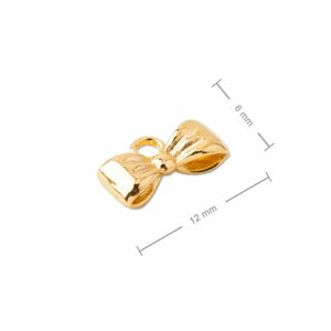 Stříbrný přívěsek mašle pozlacený 24K zlatem č.875 - 5 ks - 5 ks