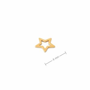 Stříbrný přívěsek hvězda pozlacený 24K zlatem č.896 - 10 ks