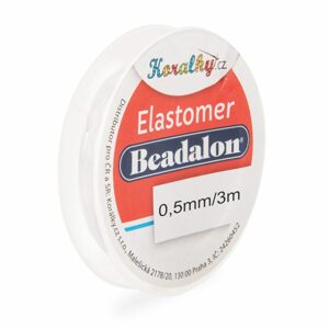 Beadalon elastomer 0,5mm/3m - 5 ks - 5 ks