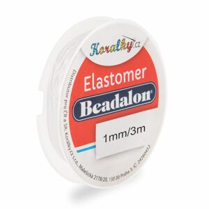 Beadalon elastomer 1mm/3m - 5 ks - 5 ks