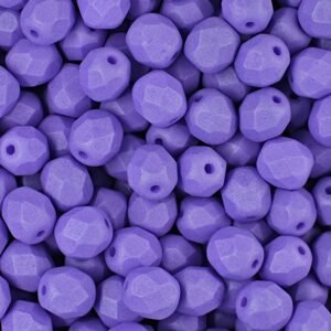 Broušené korálky 6mm Lavender - 150 ks