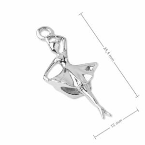 Stříbrný přívěsek baletka č.1008 - 5 ks - 5 ks