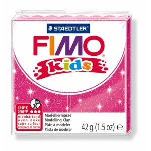 Staedtler FIMO Kids 42g (8030-262) růžová s třpytkami - 1 ks