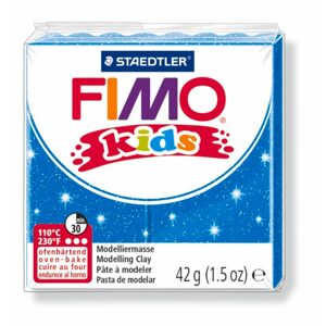 Staedtler FIMO Kids 42g (8030-312) modrá s třpytkami - 1 ks