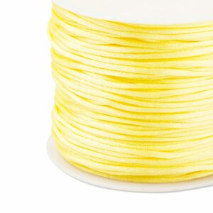 Nylonová saténová šňůra 1,5mm/2m Sunshine Yellow - 5 ks - 5 ks