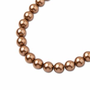 PRECIOSA a.s. Preciosa kulatá perla MAXIMA 4mm Pearl Effect Bronze - 90 ks