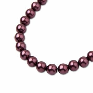 PRECIOSA a.s. Preciosa kulatá perla MAXIMA 4mm Pearl Effect Light Burgundy - 90 ks