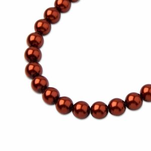 PRECIOSA a.s. Preciosa kulatá perla MAXIMA 4mm Pearl Effect Dark Copper - 90 ks